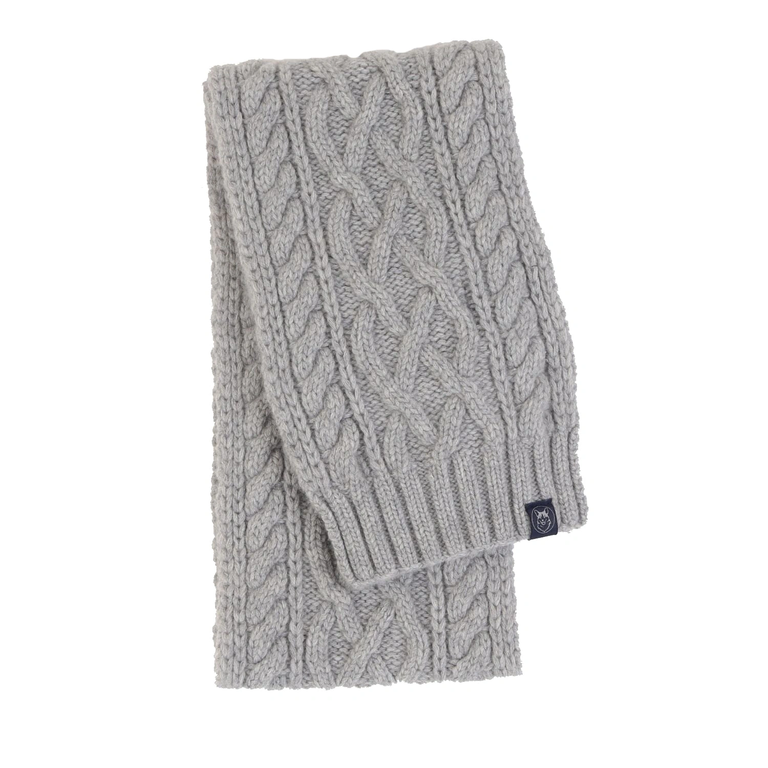 Luxurious Cashmere Cross Cable Knit Scarf – Cozy Winter Essential